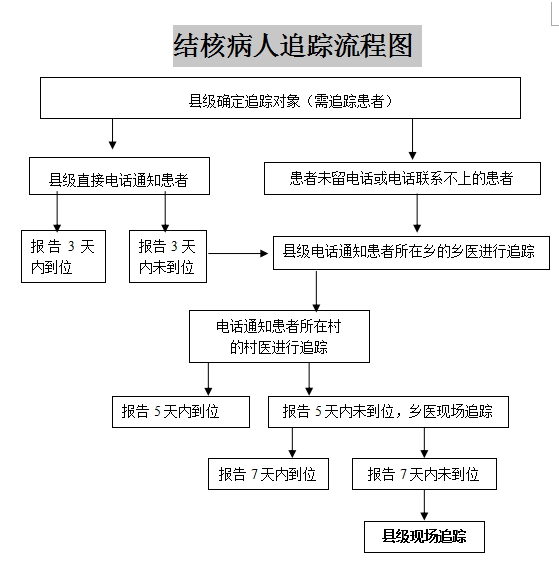 结核病人追踪流程图